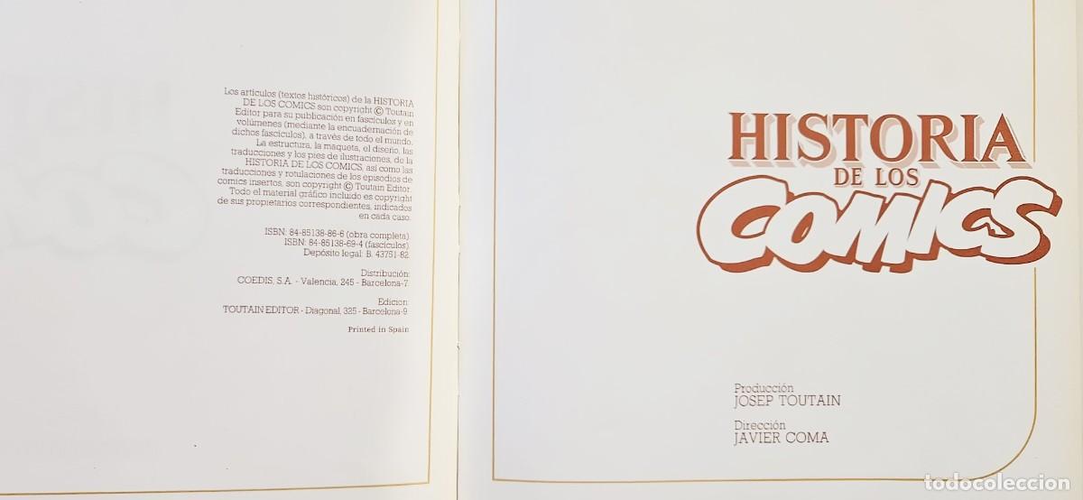 C&oacute;mics: Colecci&oacute;n Completa Historia de los C&oacute;mics en 4 Tomos Javier Coma Toutain Editor 1982 - Foto 4
