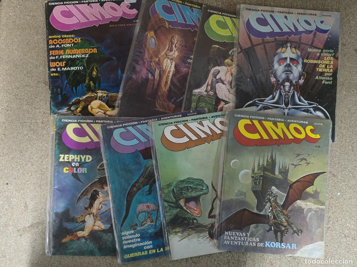 Fumetti: Cimoc 1&ordf; epoca.Lote 8 comics.Riego Ediciones
