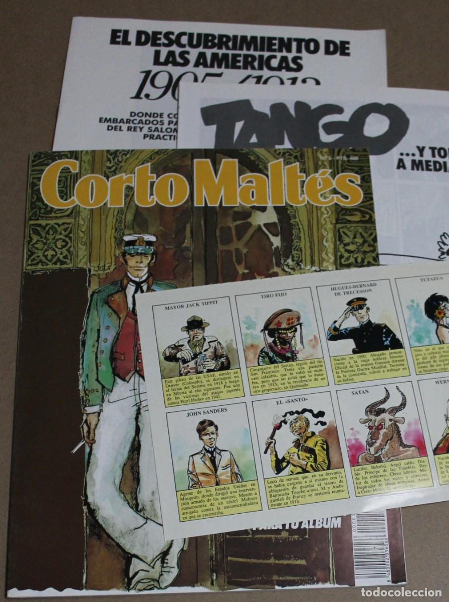 Comics : Revista CORTO MALT&Eacute;S 5 - con CROMOS - cuadernillos TANGO 5 y 1905/1913 - Muy buen estado - Y sueltos