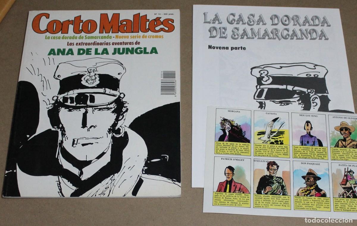 C&oacute;mics: Revista CORTO MALT&Eacute;S 14 - con CROMOS y LA CASA DORADA 9 - Muy buen estado ----- Y sueltos