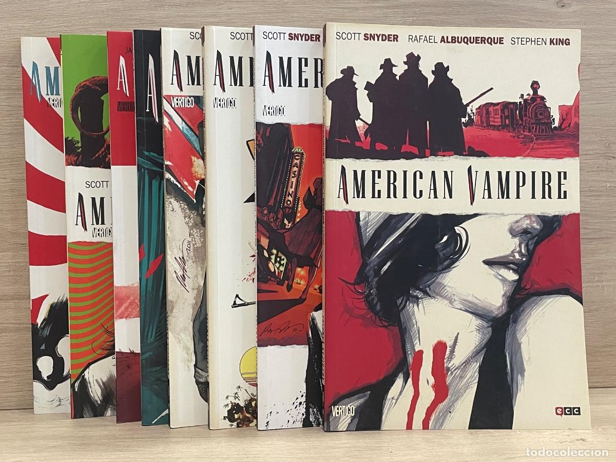 C&oacute;mics: American Vampire - Completo 8 vol&uacute;menes - Scott Snyder, Rafael Albuquerque, Stephen King - ECC - Foto 1
