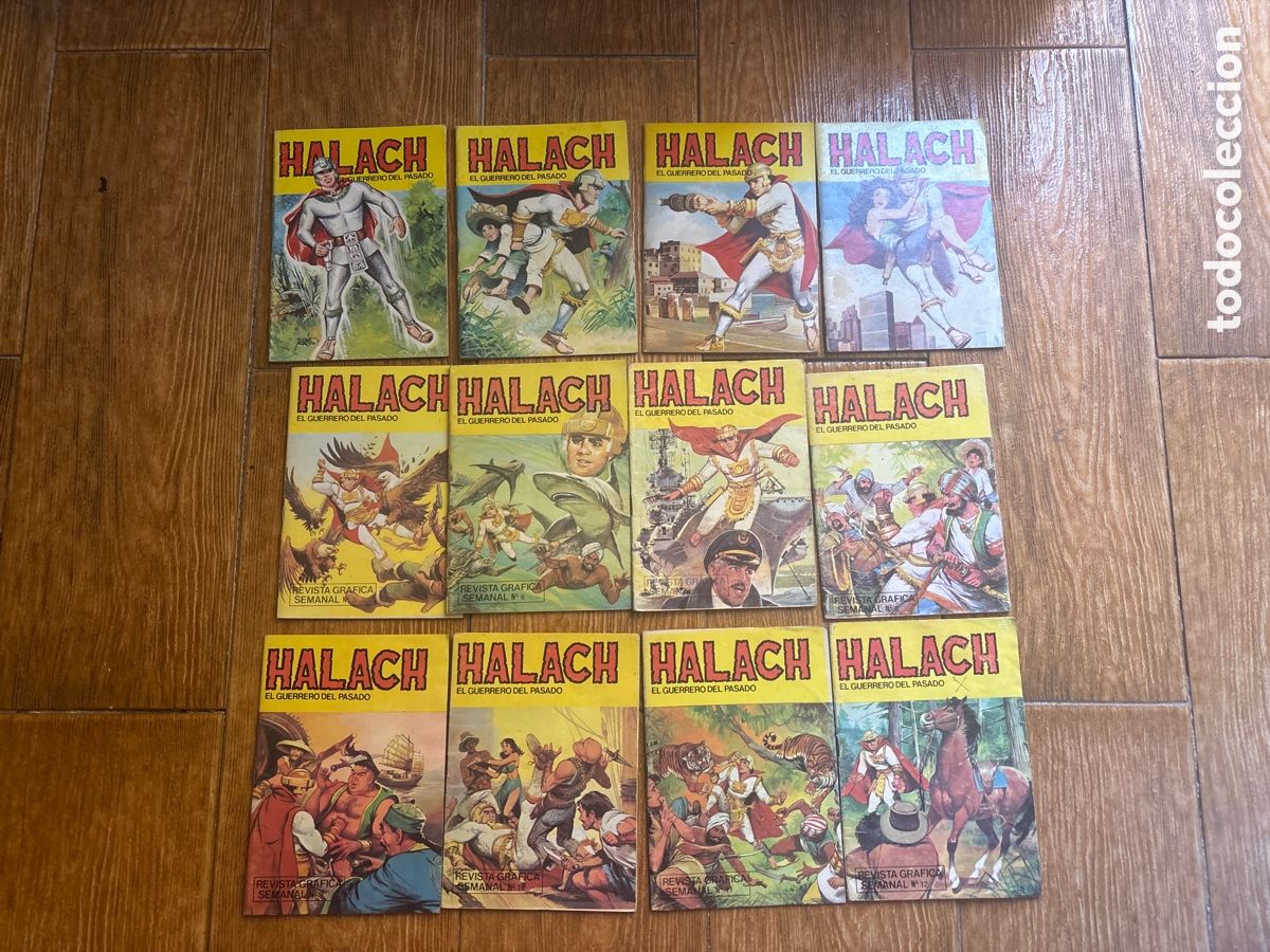 Comics : HALACH EL GUERRERO DEL PASADO COLECCI&Oacute;N COMPLETA. 12 EJEMPLARES