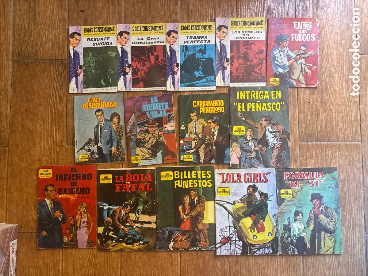 Fumetti: EDDIE CONSTANTINE COLECCI&Oacute;N COMPLETA. 14 EJEMPLARES EDITORIAL SEMIC