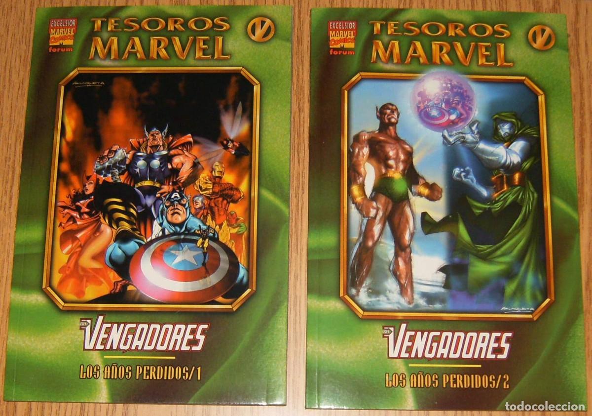 Comics: LOS VENGADORES . LOS A&Ntilde;OS PERDIDOS 1 y 2 . TESOROS MARVEL . FORUM