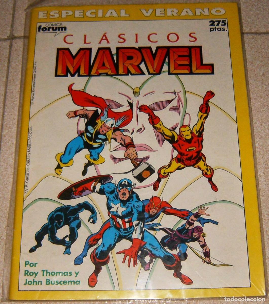 C&oacute;mics: LOS VENGADORES . CLASICOS MARVEL . ESPECIAL VERANO 1990 . FORUM