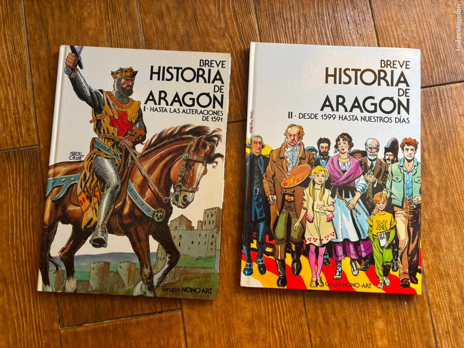 C&oacute;mics: BREVE HISTORIA DE ARAGON 1 Y 2. DE 1591 A NUESTROS DIAS COLECCION COMPLETA TAPA DURA