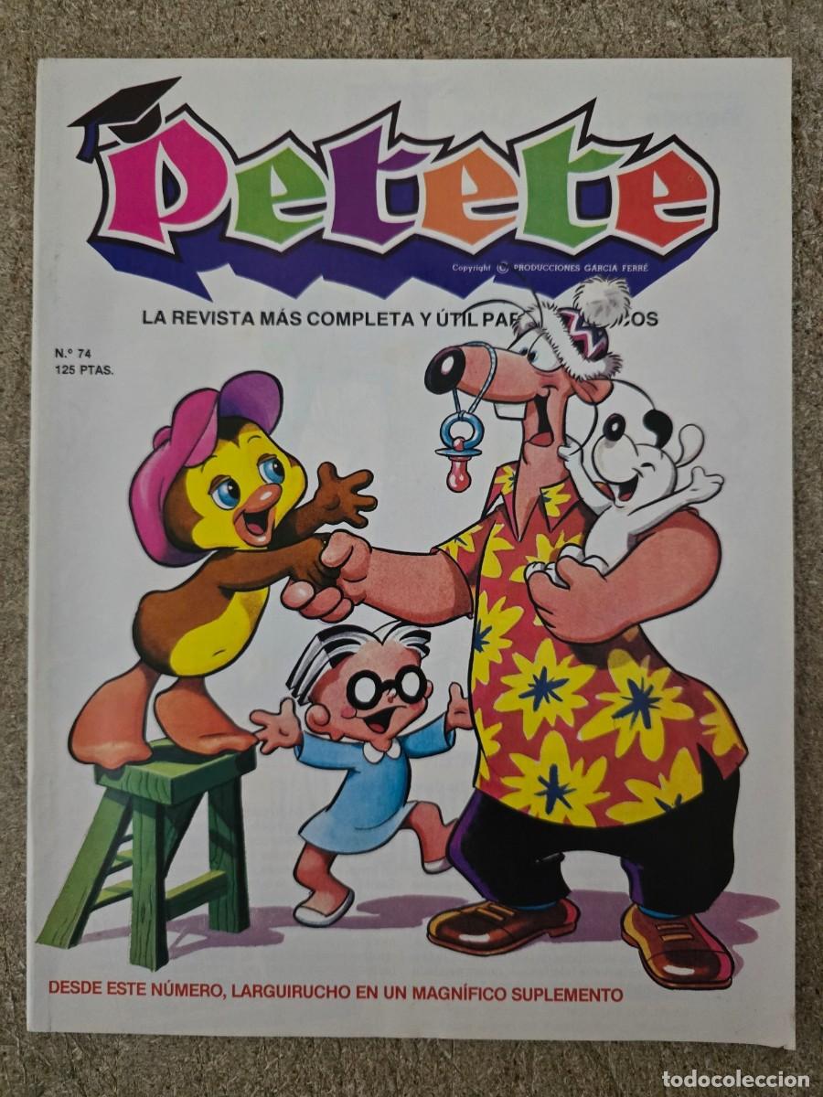 Comics: Revista Petete 74.Editorial P.T.T.