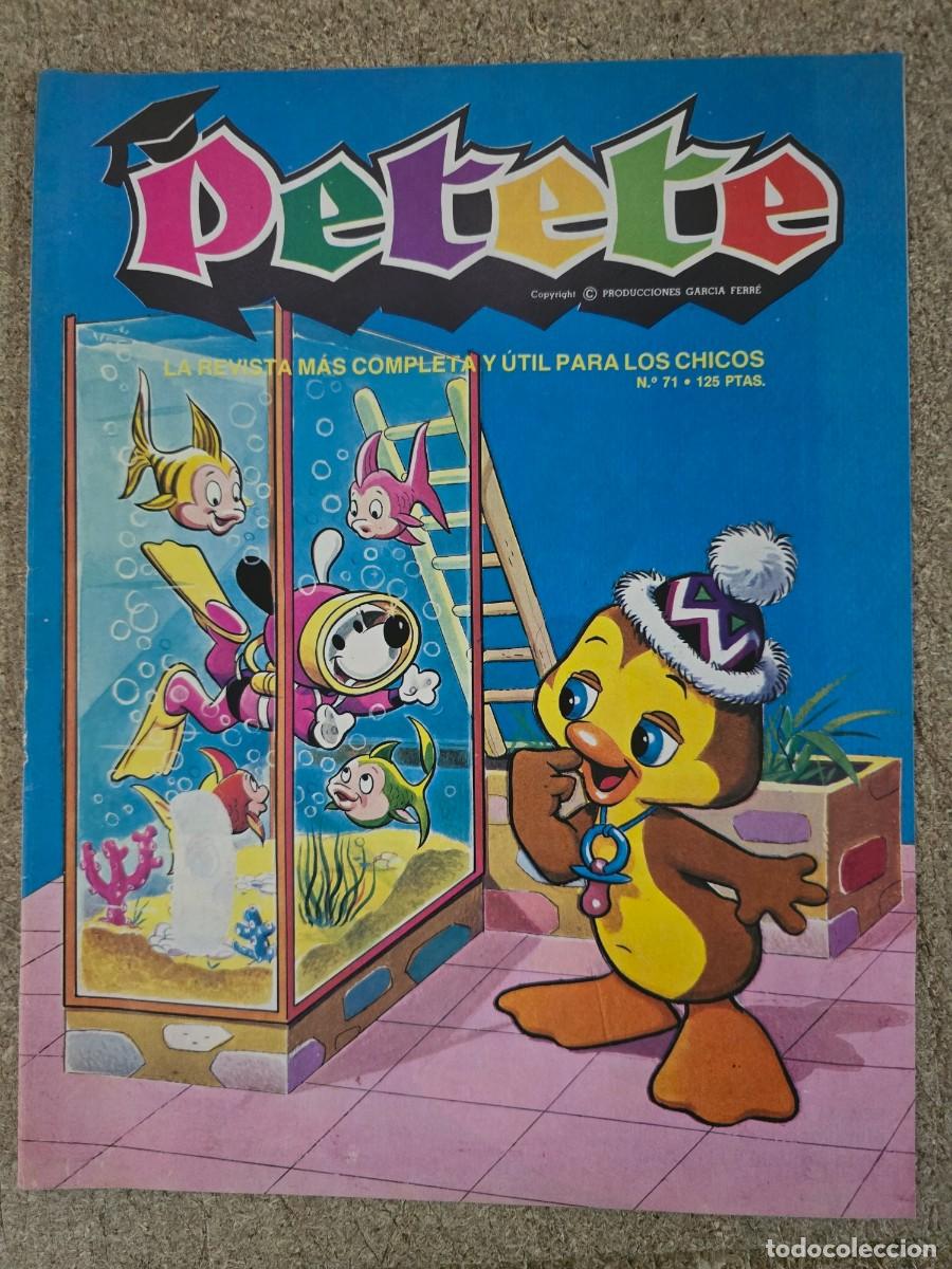 C&oacute;mics: Revista Petete 71.Editorial P.T.T.