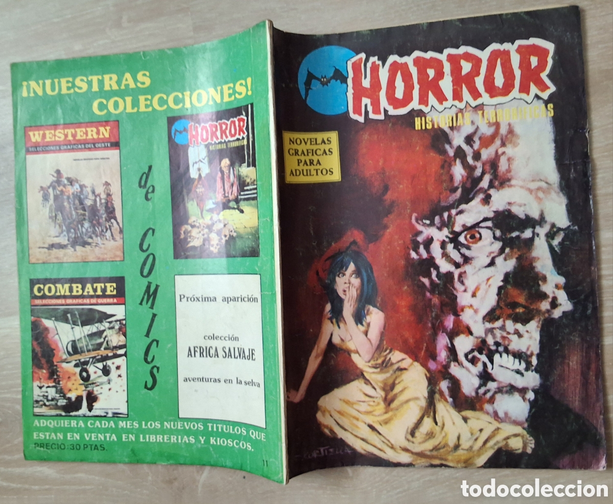 C&oacute;mics: Horror historias terrorificas comic n&uacute;mero 11 a&ntilde;o 1974 edita producciones editoriales