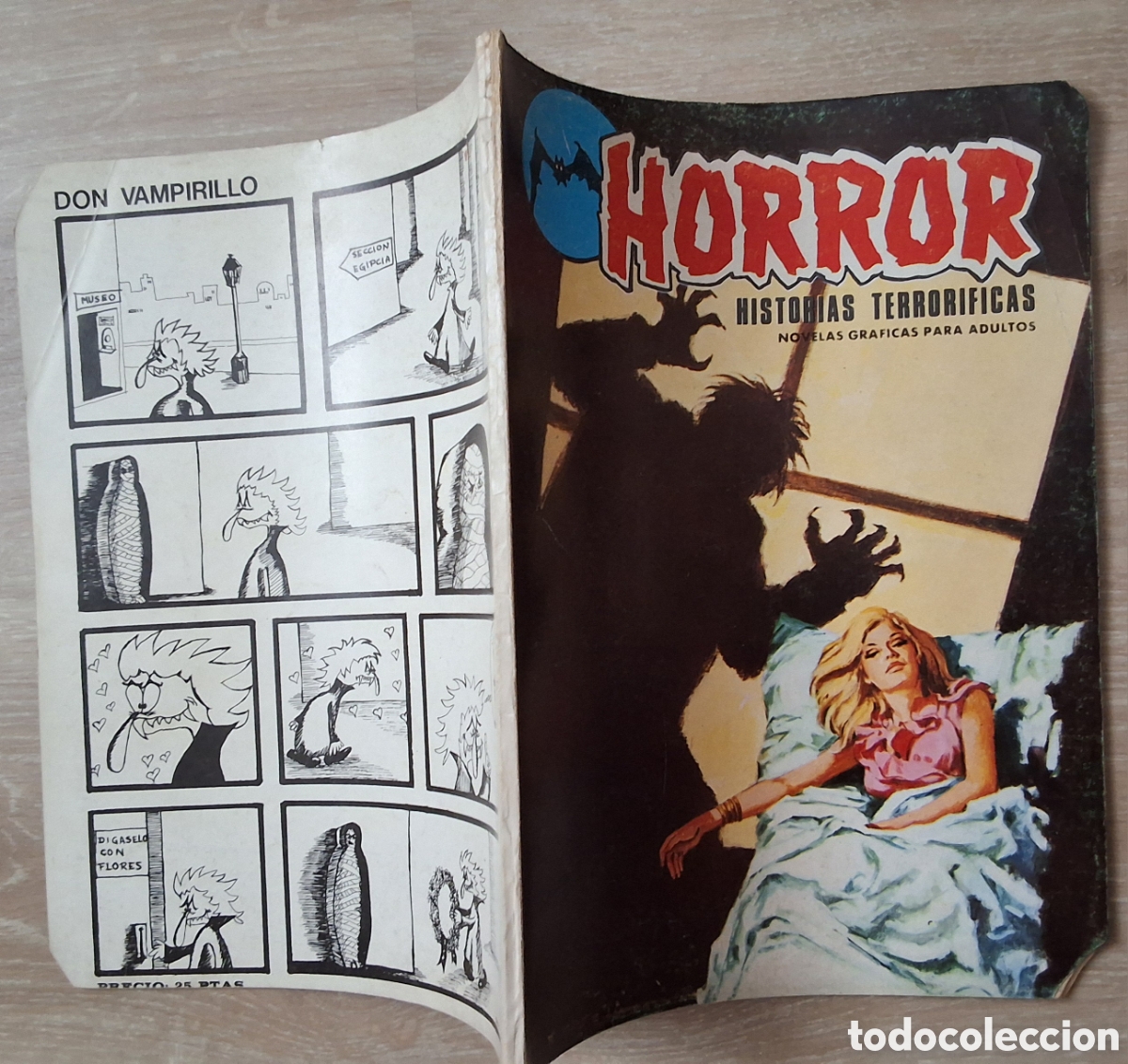 C&oacute;mics: Horror historias terrorificas comic n&uacute;mero 2 a&ntilde;o 1973 edita producciones editoriales