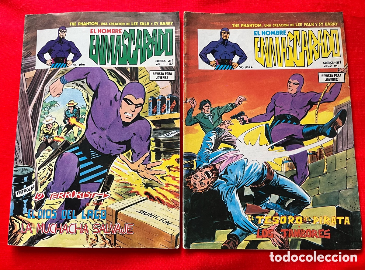 C&oacute;mics: 2 C&oacute;mics tebeos de El Hombre enmascarado - Phantom