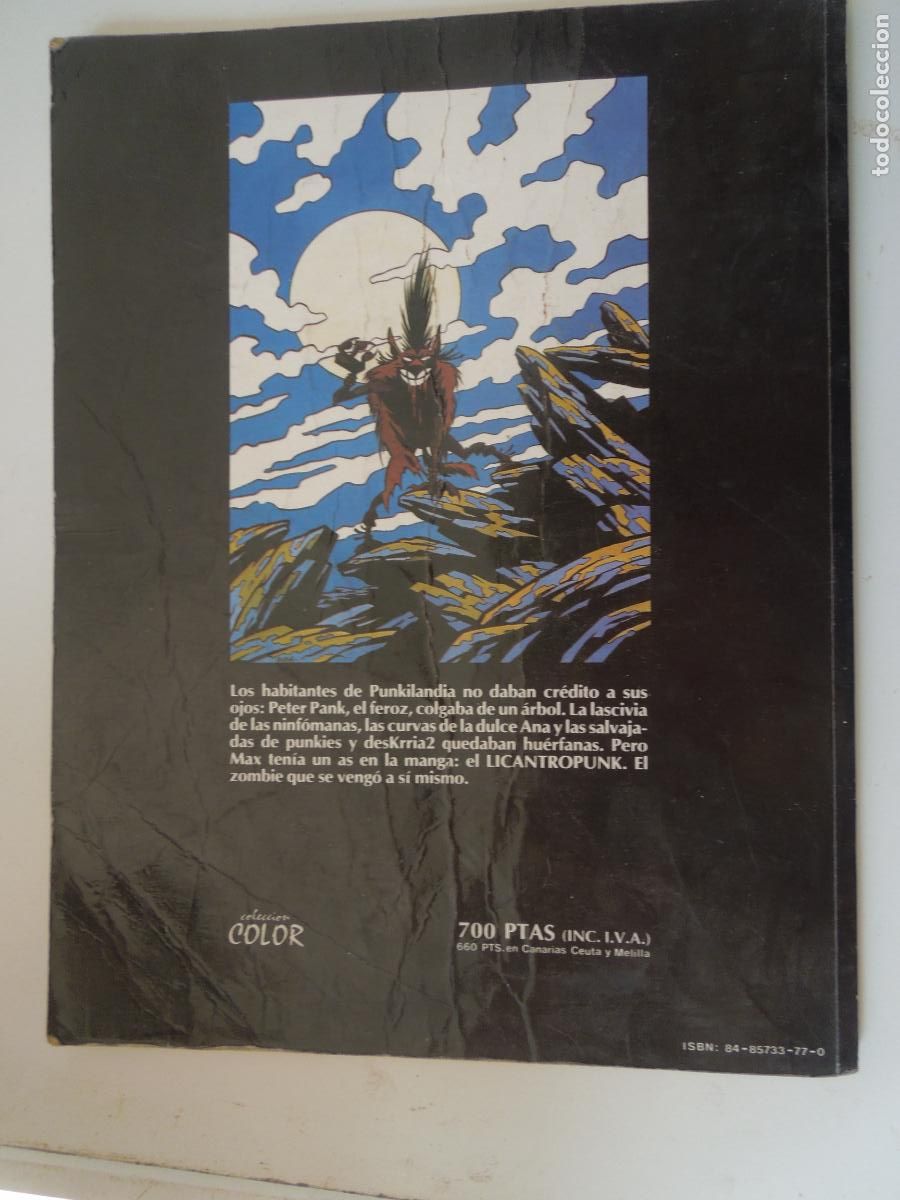 C&oacute;mics: EL LICANTROPUNK . PETER PANK - EDICIONES LA C&Uacute;PULA 1987 - Foto 5