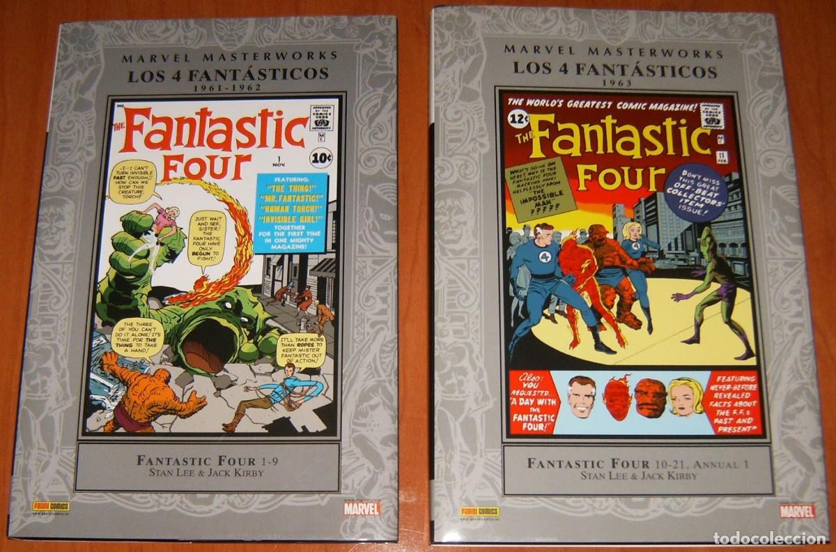 C&oacute;mics: LOS 4 FANTASTICOS . 1 y 2 . MARVEL MASTERWORKS . PANINI