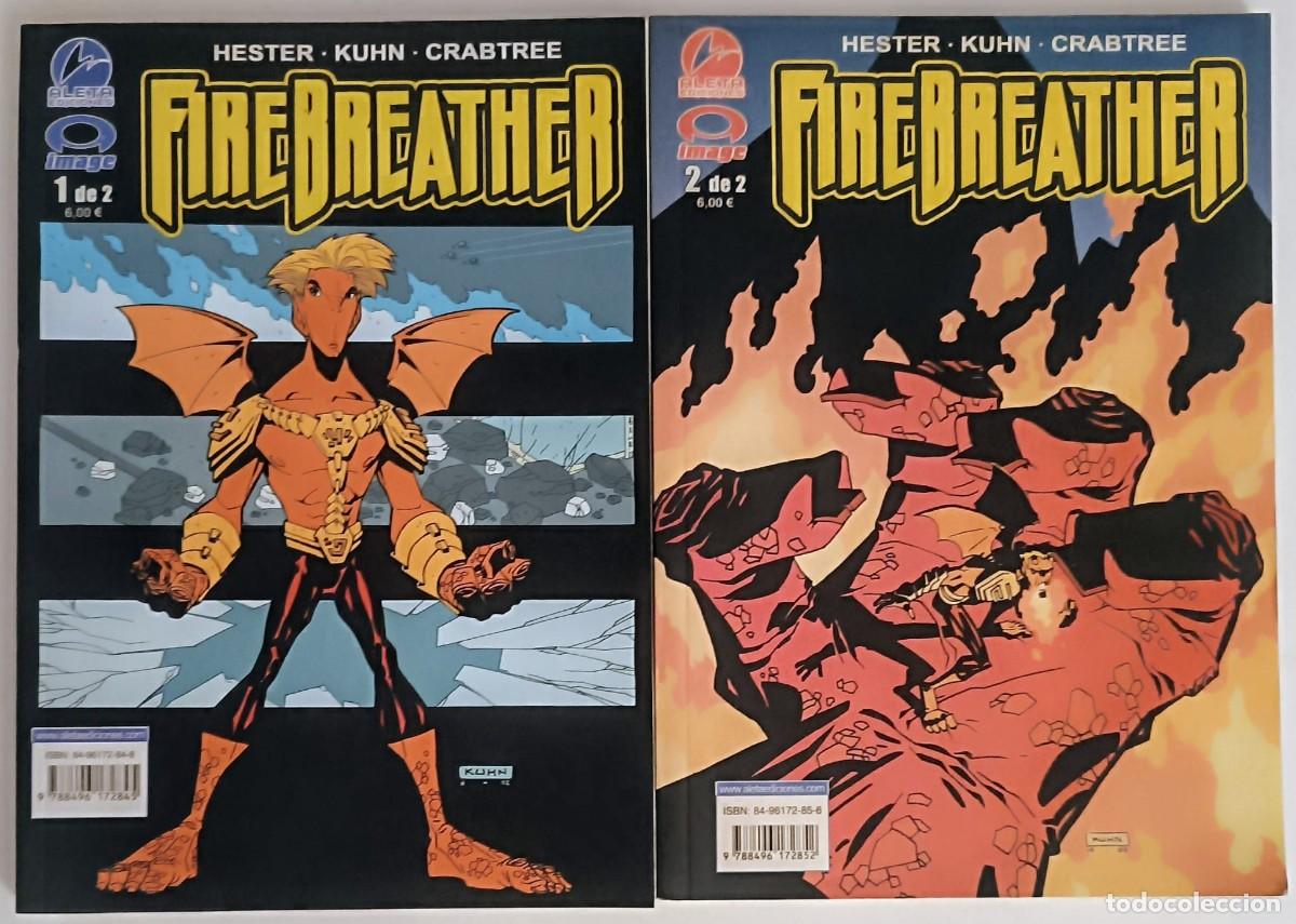 C&oacute;mics: Firebreather (1 y 2) Miniserie Completa - Phil Hester / Aleta Ediciones 2005 (Mint)
