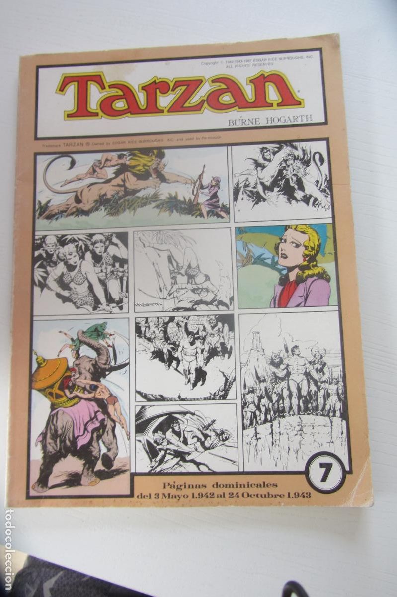 C&oacute;mics: TARZAN. BURNE HOGARTH. N&ordm; 7. VOLUMEN TREINTA Y DOS. JOAQUIN ESTEVE 1987 arx94