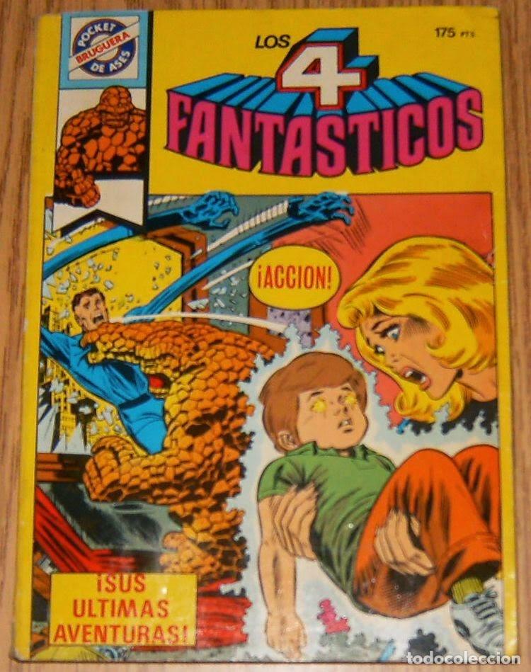 C&oacute;mics: LOS 4 FANTASTICOS . POCKET DE ASES . N&uacute;mero 00 . BRUGUERA