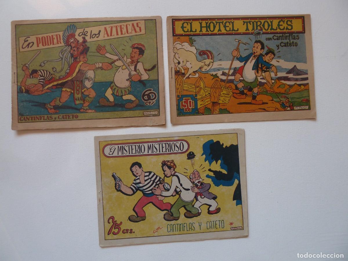 C&oacute;mics: CANTINFLAS Y CATETO, LOTE DE 3 EJMPLARES, EDITORIAL LERSO A&Ntilde;OS 40