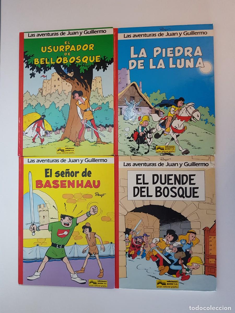 C&oacute;mics: Las aventuras de Juan y Guillermo Peyo colecci&oacute;n completa 1 al 4 Grijalbo 1986