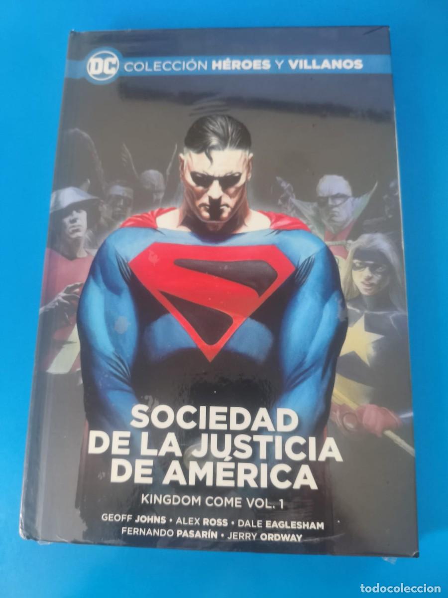 C&oacute;mics: Colecci&oacute;n H&eacute;roes y Villanos 63 Sociedad de la Justicia de Am&eacute;rica Kingdom Come Parte 1 Ecc Salvat