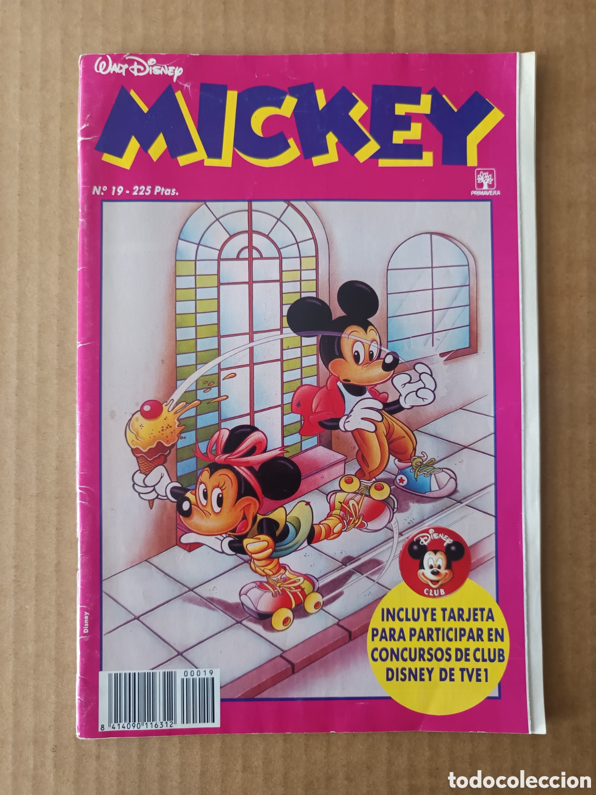 C&oacute;mics: Revista Mickey n&deg;19 (Primavera, 1991). 52 p&aacute;ginas a color. Con Hermano Conejo, Abuela Pato...
