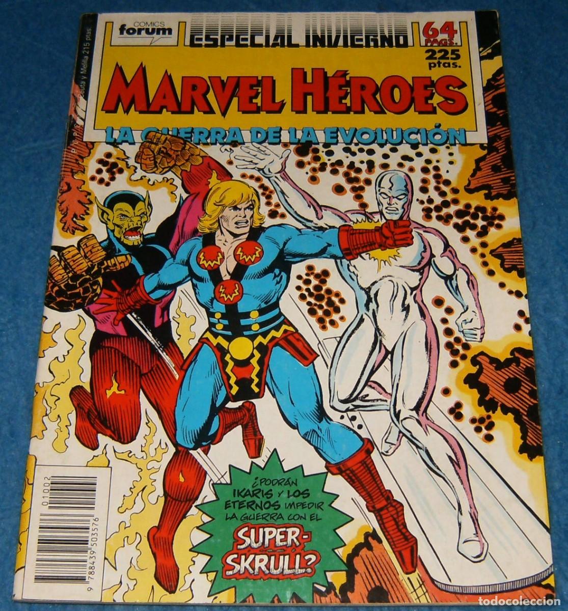 Comics: MARVEL HEROES . ESPECIAL INVIERNO 1988 . LA GUERRA DE LA EVOLUCION . FORUM