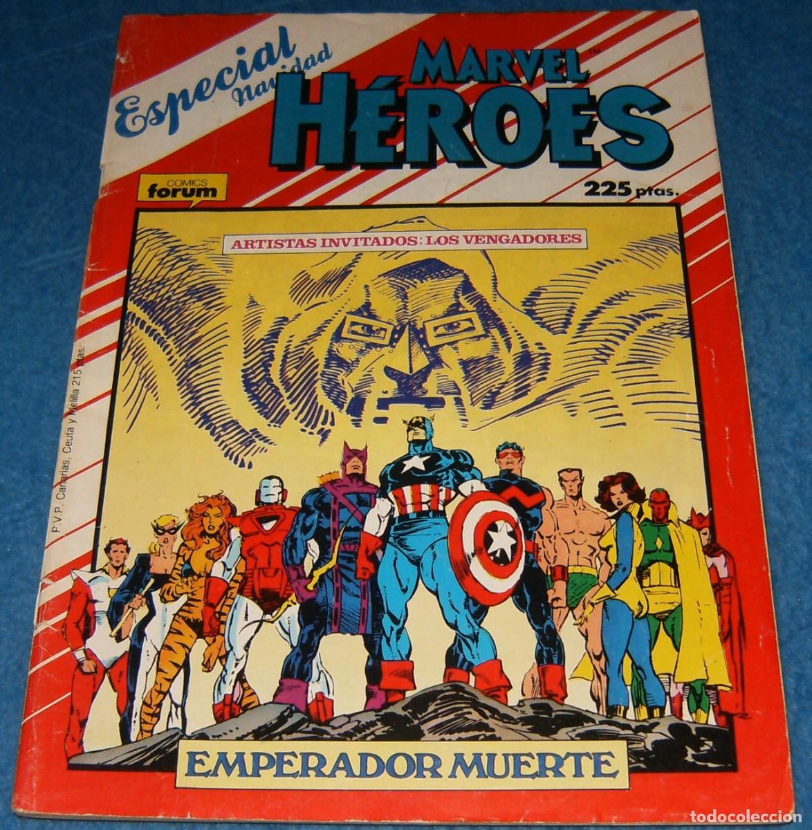 C&oacute;mics: MARVEL HEROES . ESPECIAL NAVIDAD 1987 . EMPERADOR MUERTE . FORUM