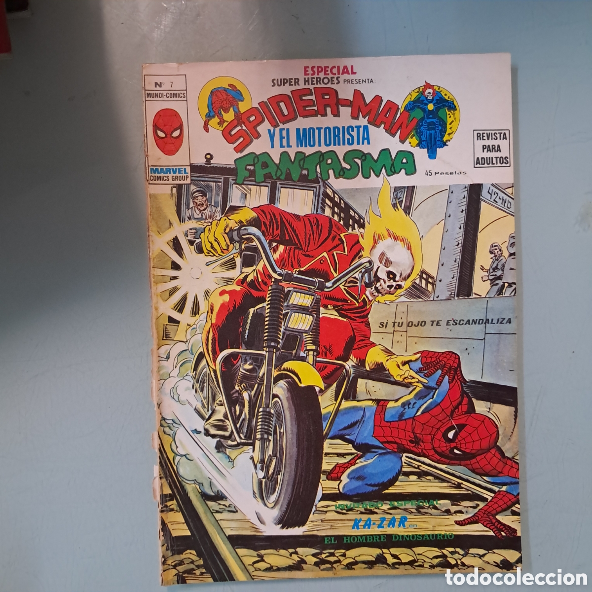 C&oacute;mics: Mundi C&oacute;mics,Spiderman y motorista fantasma, numero 7