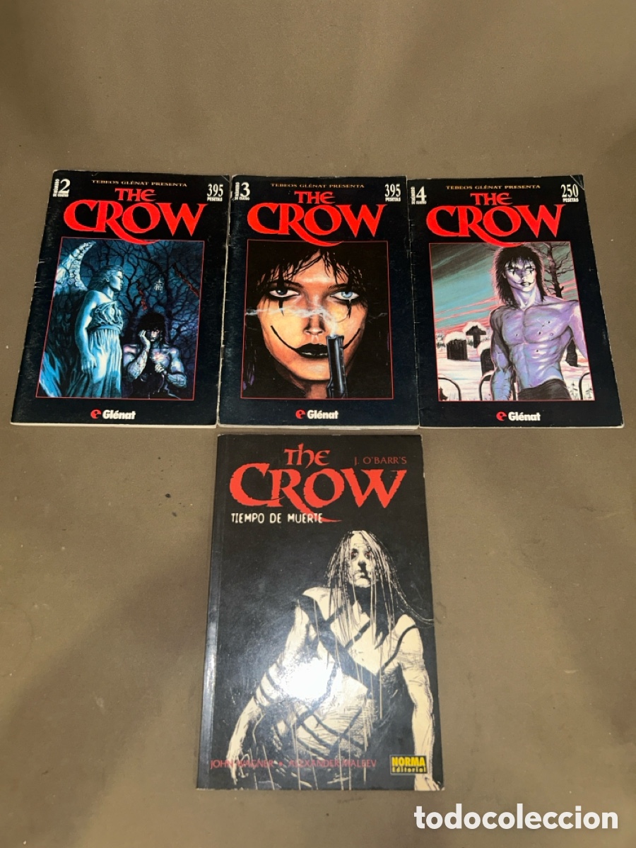 C&oacute;mics: LOTE 4 C&Oacute;MICS THE CROW (N&Uacute;MEROS 2,3 Y 4 DE GL&Eacute;NAT + TIEMPO DE MUERTE DE NORMA)
