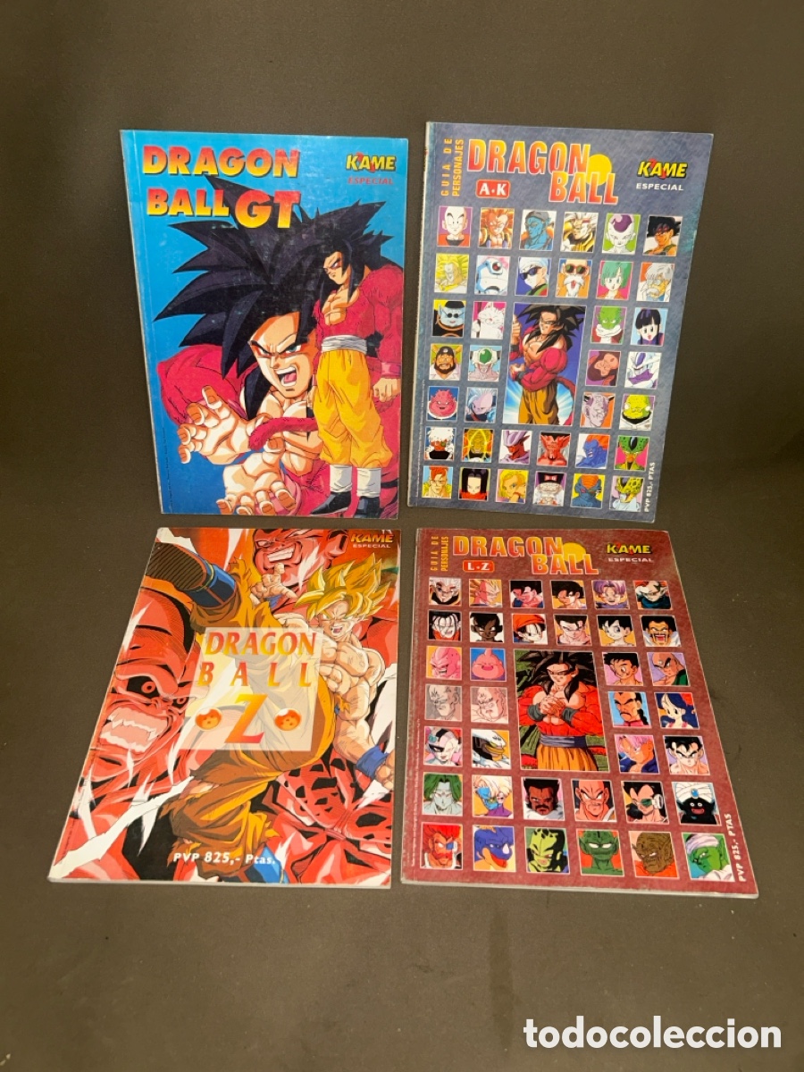 C&oacute;mics: LOTE 4 REVISTAS GU&Iacute;AS DRAGON BALL (GT, Z Y GU&Iacute;AS DE PERSONAJES A-K Y L-Z) - KAME ESPECIAL
