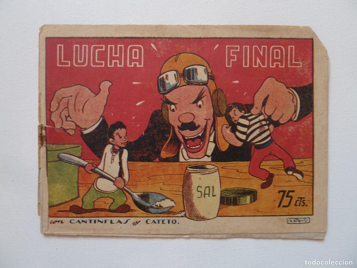 C&oacute;mics: CANTINFLAS Y CATETO, N&ordm; 47 &Uacute;LTIMO LUCHA FINAL, EDITORIAL LERSO A&Ntilde;OS 40 ORIGINAL
