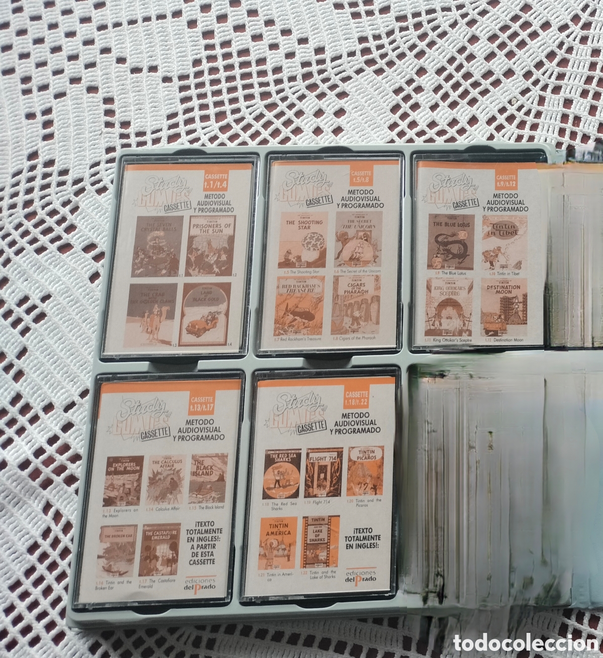 C&oacute;mics: Colecci&oacute;n Completa Tint&iacute;n en Ingl&eacute;s - Ediciones del Prado (22 C&oacute;mics + Cintas) - Foto 4