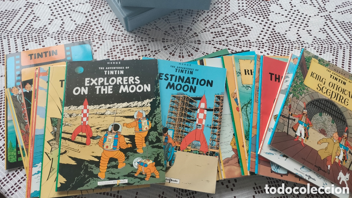 C&oacute;mics: Colecci&oacute;n Completa Tint&iacute;n en Ingl&eacute;s - Ediciones del Prado (22 C&oacute;mics + Cintas)