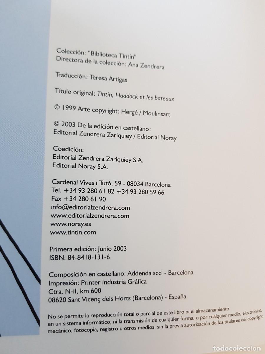 C&oacute;mics: &iexcl;Rayos y truenos! Tint&iacute;n Haddock y los barcos 1&ordf; edici&oacute;n 2003 Zendrera Noray - Foto 5