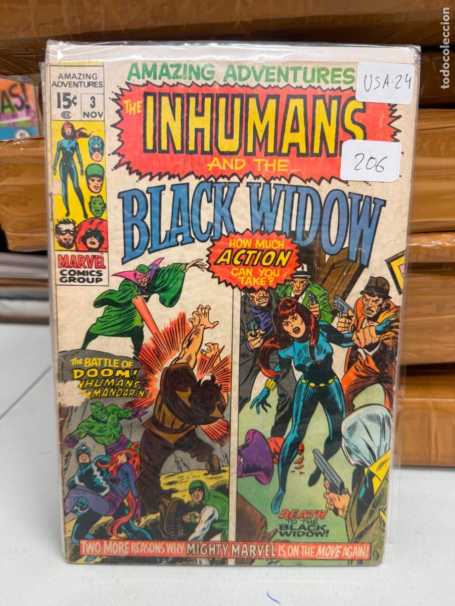 C&oacute;mics: AMAZING ADVENTURES THE INHUMANS AND THE BLACK WIDOW NUMERO 3 EN INGLES