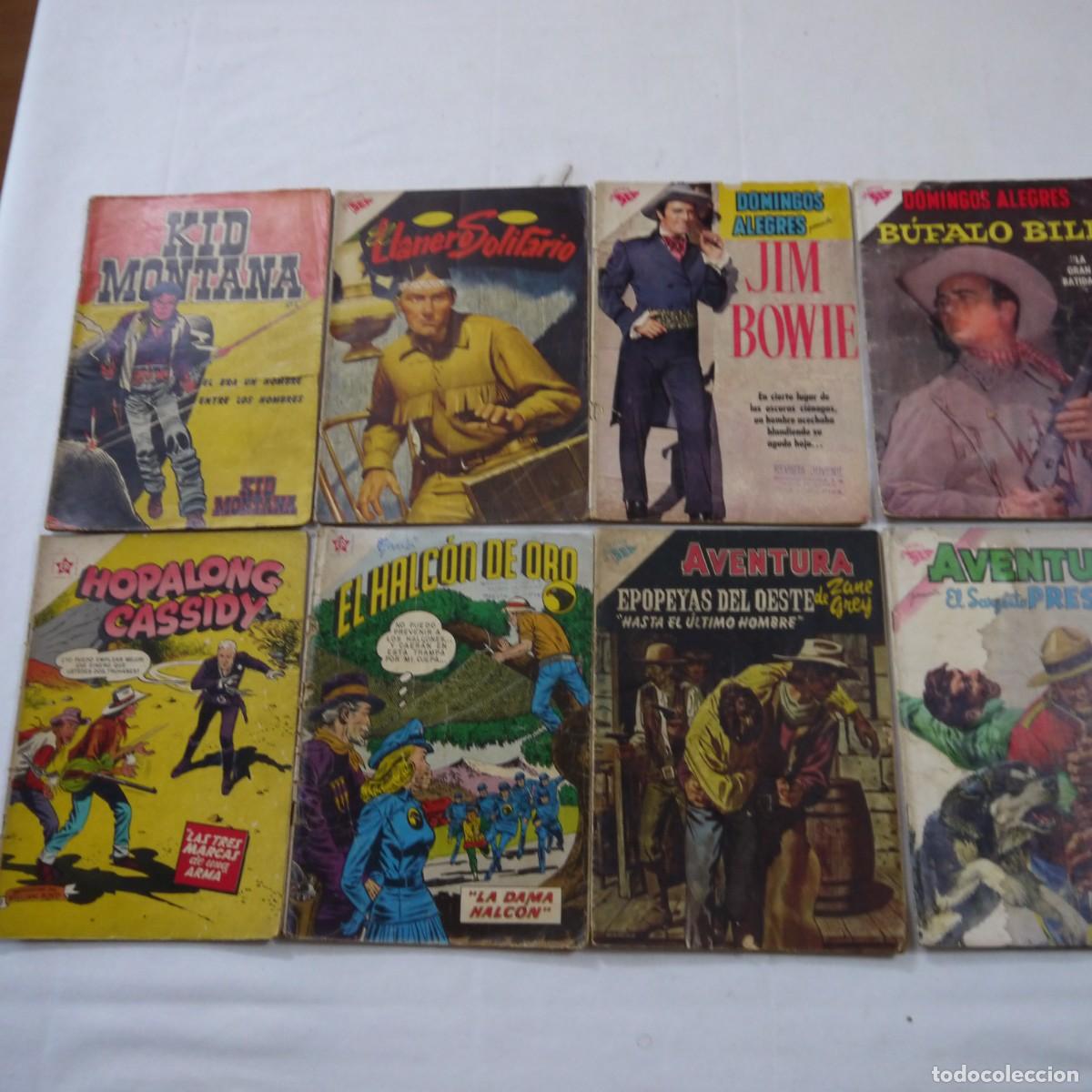 C&oacute;mics: LOTE DE 8 C&Oacute;MICS: KID MONTANA, LLANERO SOLITARIO, DOMINGOS ALEGRES, HOPALONG CASSIDY....