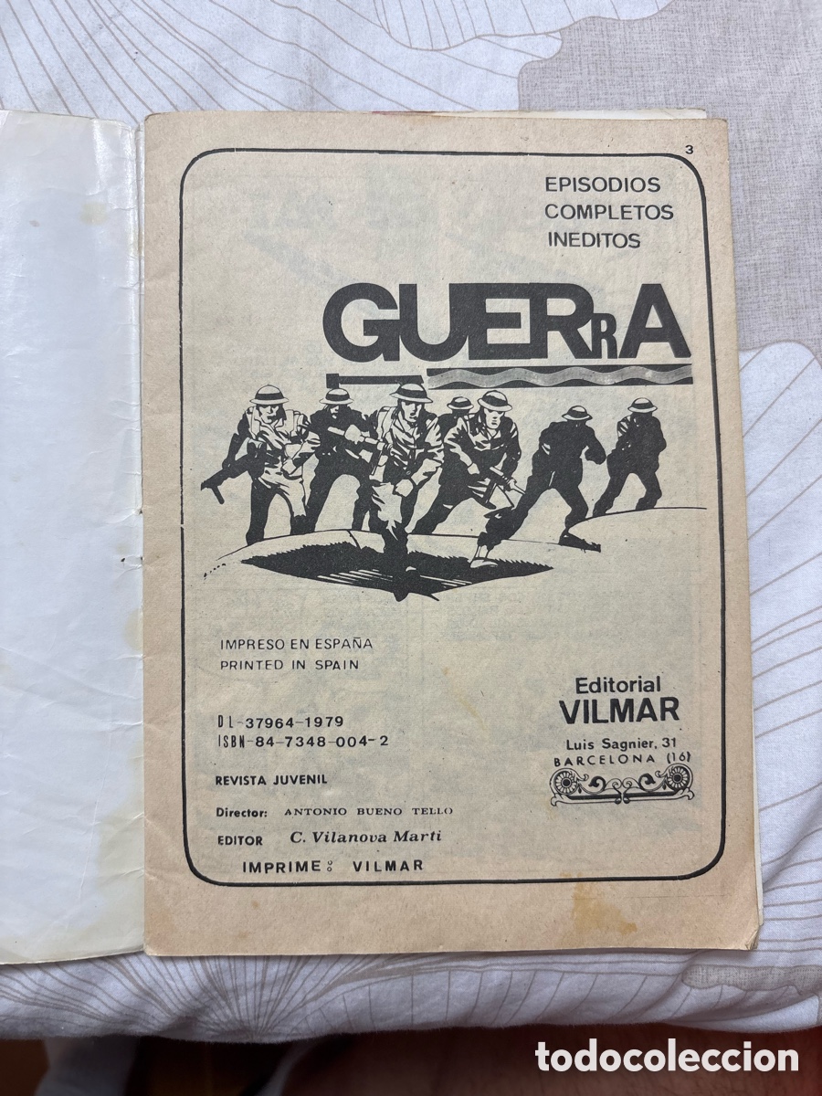 C&oacute;mics: C&oacute;mic B&eacute;lico &laquo;Guerra: R&aacute;fagas de Paz&raquo; &ndash; Editorial Vilmar (1979) - Foto 3