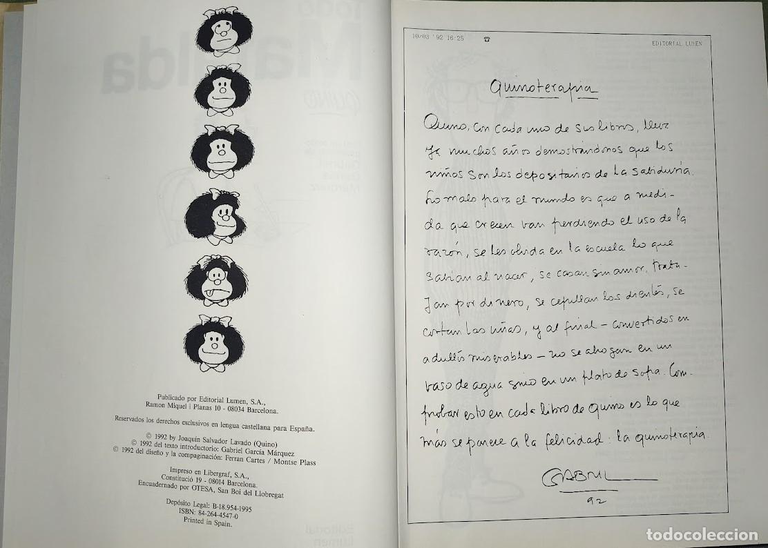 C&oacute;mics: TODO MAFALDA - QUINO - EDITORIAL LUMEN - 1995 - Foto 5
