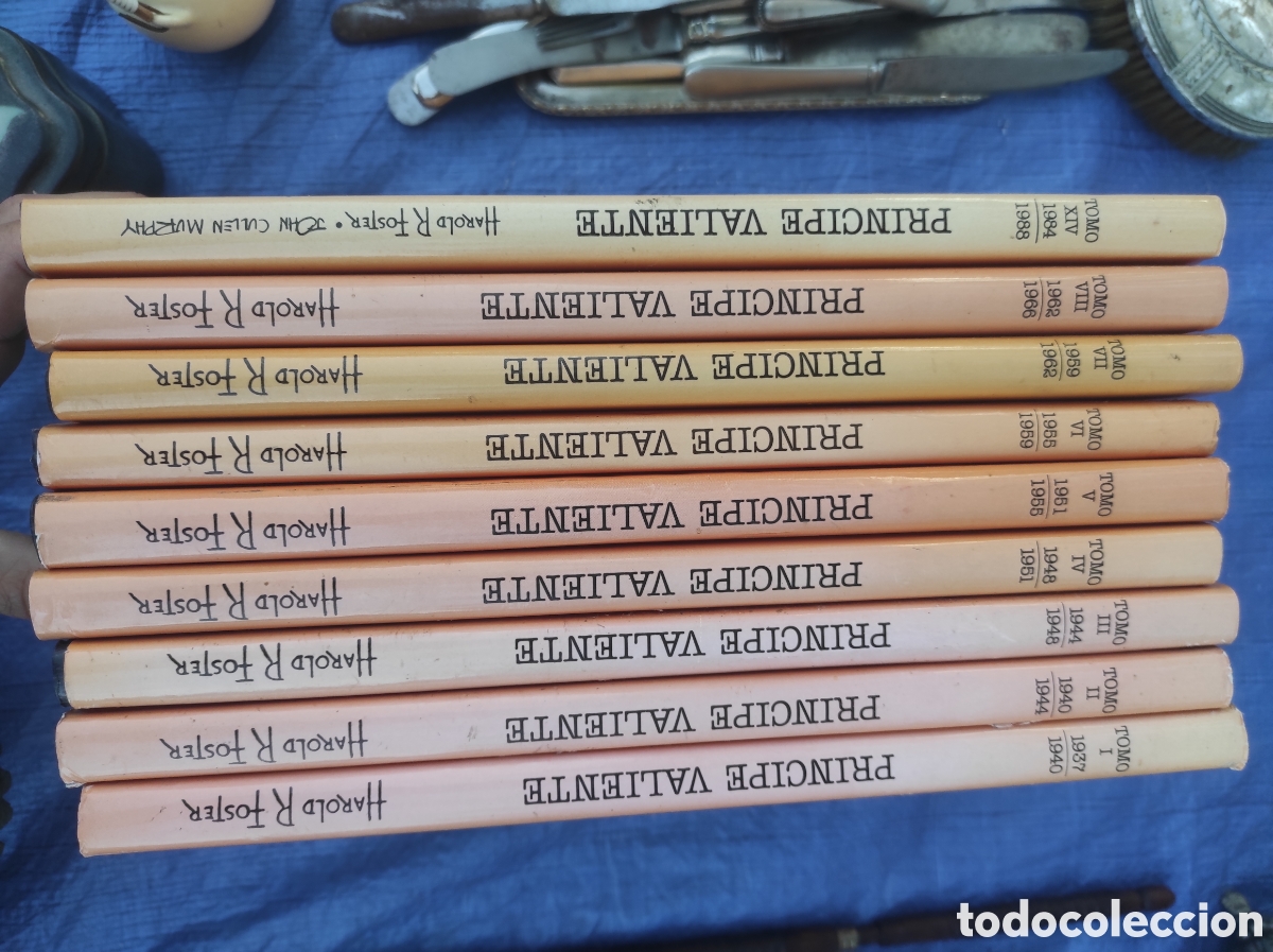 C&oacute;mics: El Pr&iacute;ncipe Valiente. Harold R Foster. Ediciones B. 9 ejemplares. - Foto 2