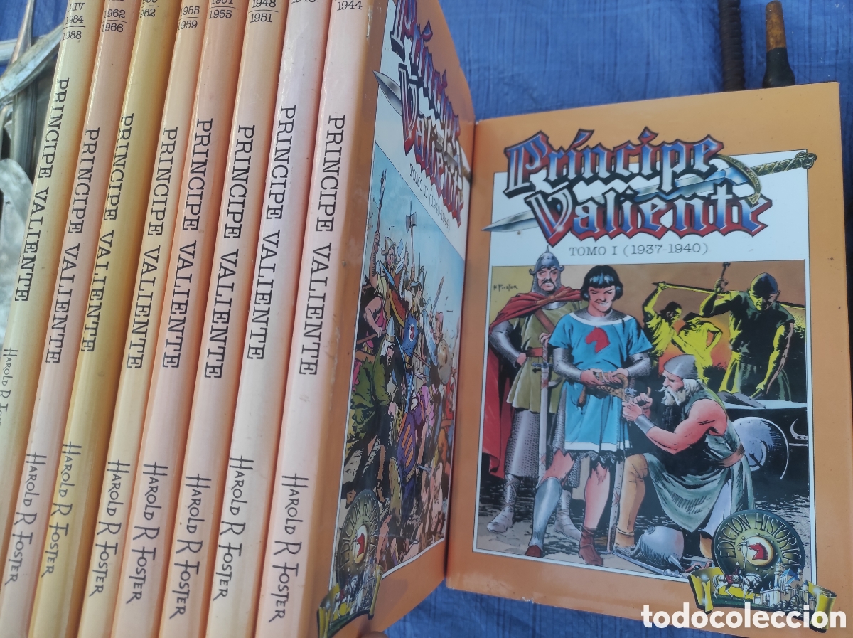C&oacute;mics: El Pr&iacute;ncipe Valiente. Harold R Foster. Ediciones B. 9 ejemplares.