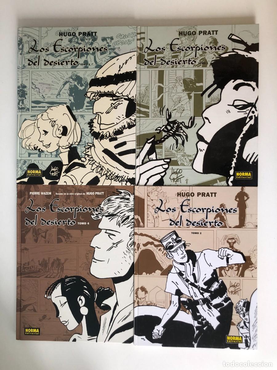 C&oacute;mics: Los Escorpiones del Desierto colecci&oacute;n completa 4 tomos Hugo Pratt Norma 2004 2005