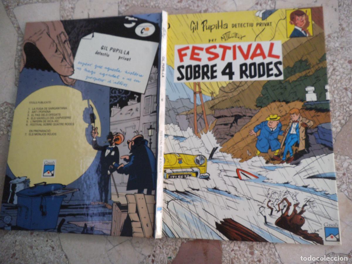 C&oacute;mics: gil pupil-la detectiu privat n&ordm; 6, festival sobre 4 rodes, m.tilleux, casals