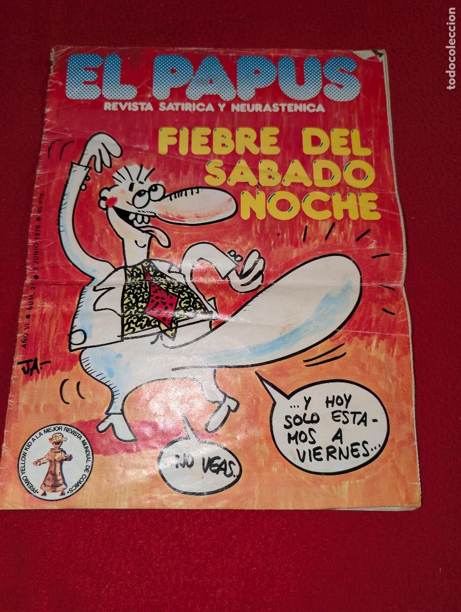 C&oacute;mics: EL PAPUS comic tebeo A&Ntilde;O VI 211 3 junio 1978