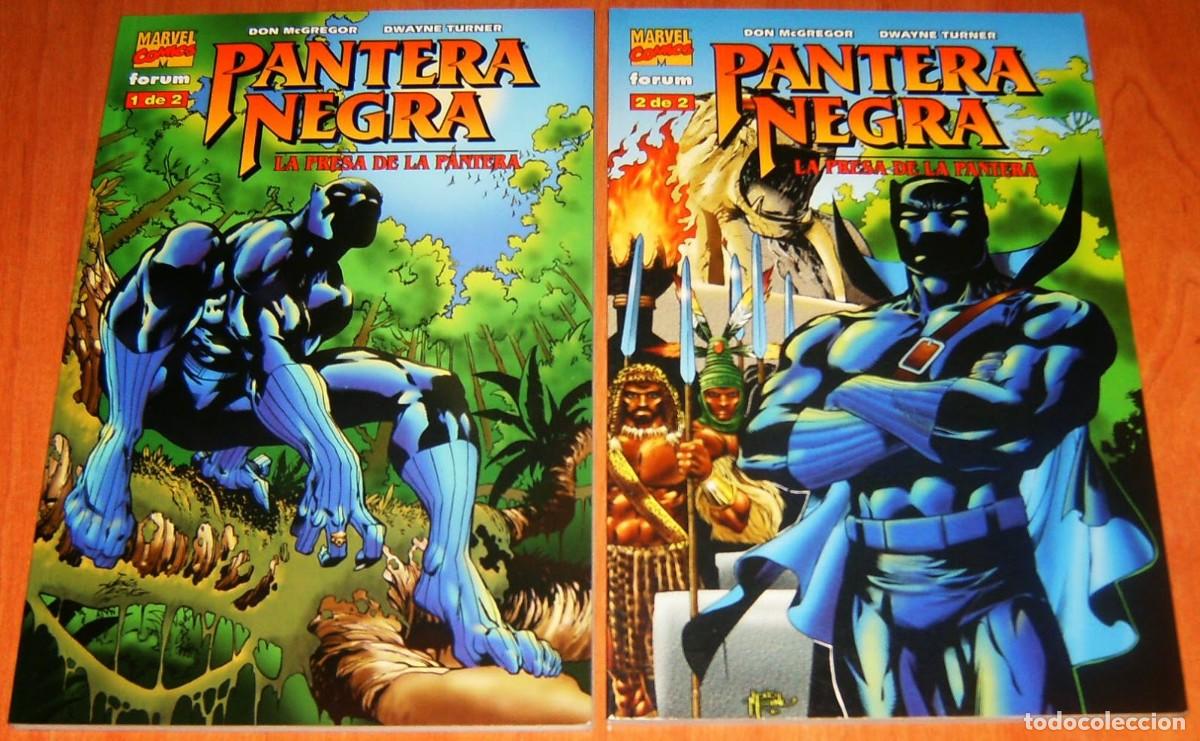 C&oacute;mics: PANTERA NEGRA . LA PRESA DE LA PANTERA . TOMOS 1 y 2. OBRA COMPLETA . FORUM . Don Mc Gregor y otros