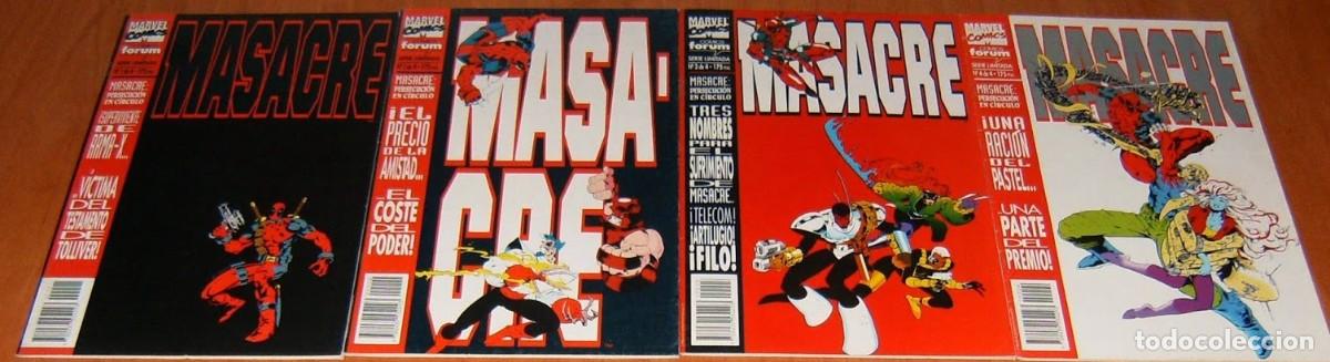 C&oacute;mics: MASACRE . PERSECUCION EN CIRCULO . 1 2 3 4 . MINISERIE COMPLETA . FORUM . Universo PATRULLA-X X-MEN