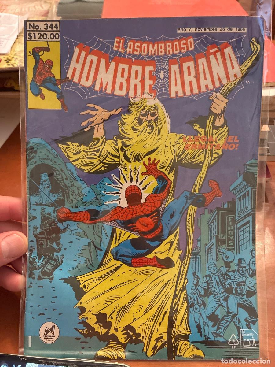 C&oacute;mics: EL ASOMBROSO HOMBRE ARA&Ntilde;A N&Uacute;M. 344. Adaptaci&oacute;n Remy Bastien. Ed. Novedades. M&eacute;xico.