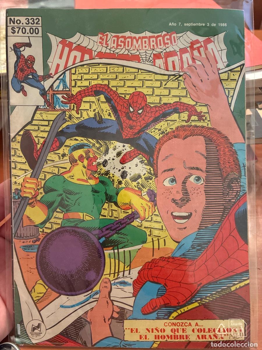 C&oacute;mics: EL ASOMBROSO HOMBRE ARA&Ntilde;A N&Uacute;M.332. Adaptaci&oacute;n Remy Bastien. Ed. Novedades. M&eacute;xico.p