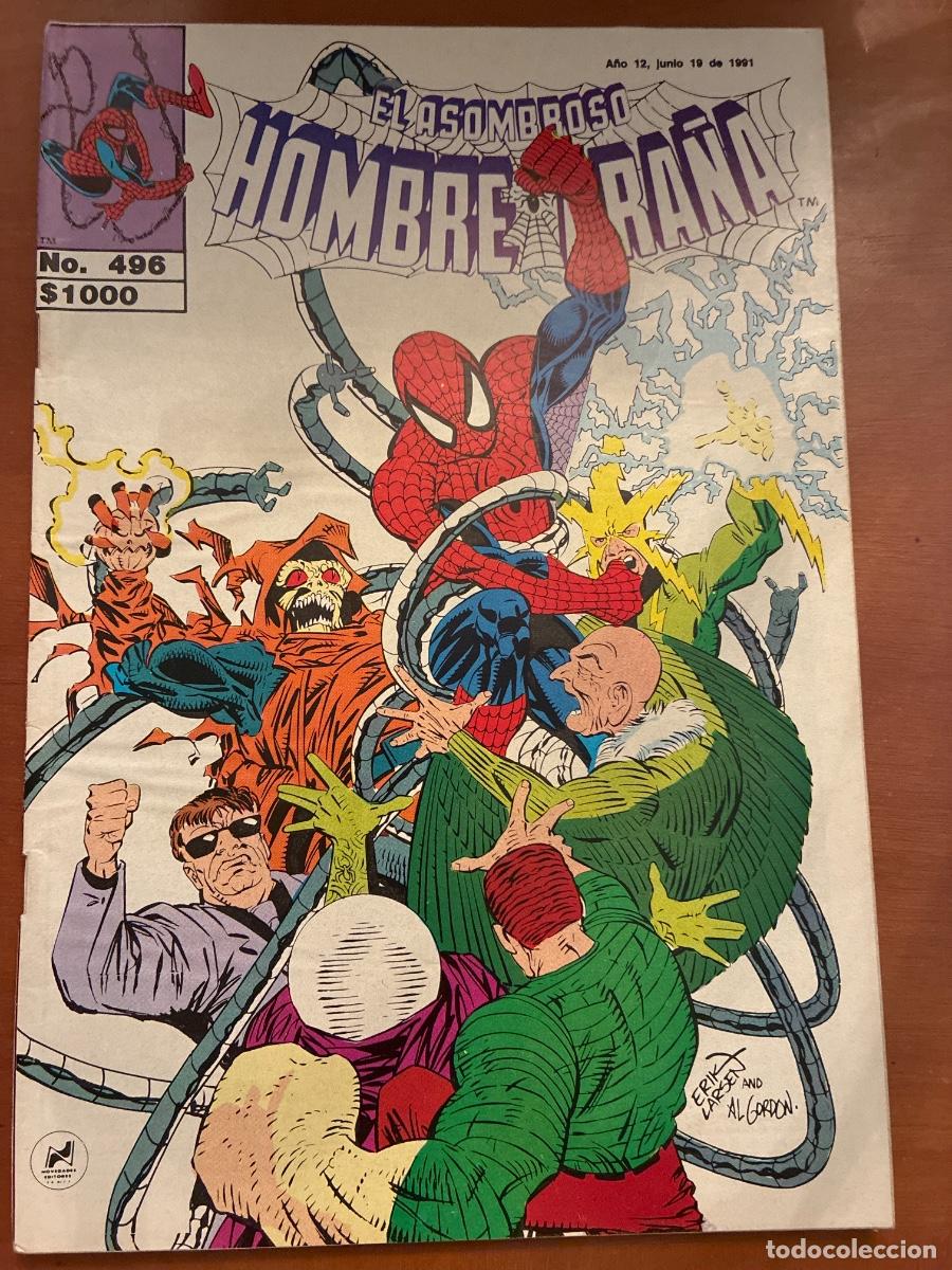 C&oacute;mics: EL ASOMBROSO HOMBRE ARA&Ntilde;A N&Uacute;M.496 ERIK LARSEN. Ed. Novedades. M&eacute;xico. 1992