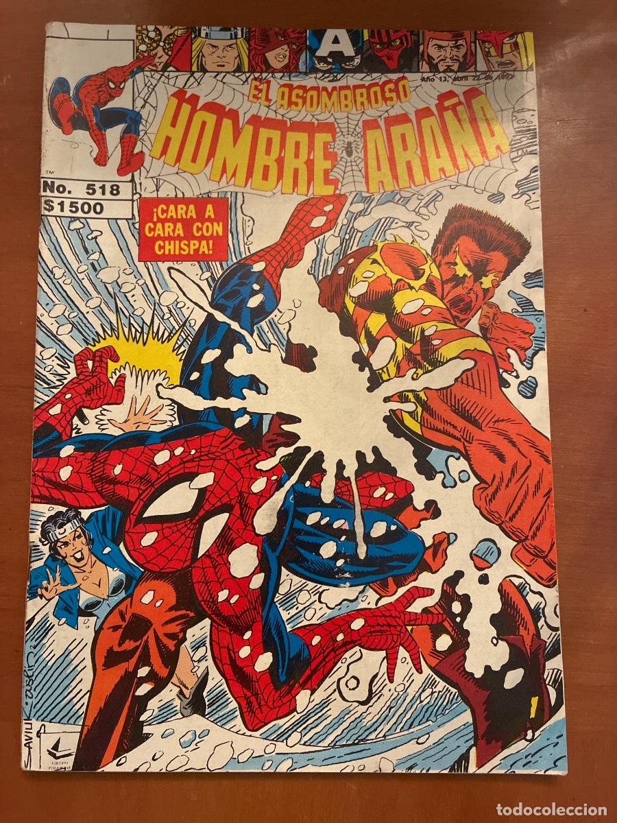 C&oacute;mics: EL ASOMBROSO HOMBRE ARA&Ntilde;A N&Uacute;M. 518. Ed. Novedades. M&eacute;xico. 1992