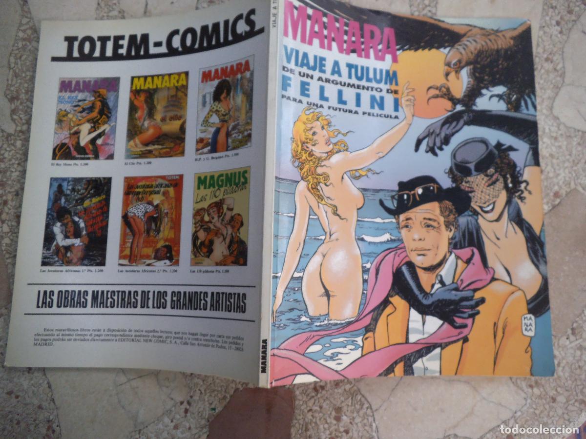 C&oacute;mics: manara, viaje a tulum ,de un argumento de fellini, totem-comics