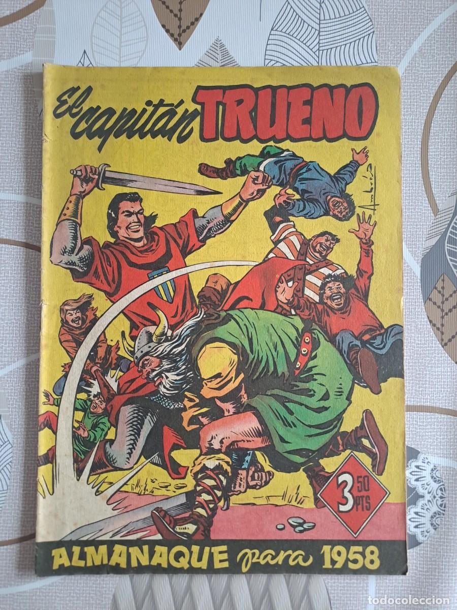 C&oacute;mics: El capit&aacute;n trueno almanaque 1958, Bruguera en muy buen estado